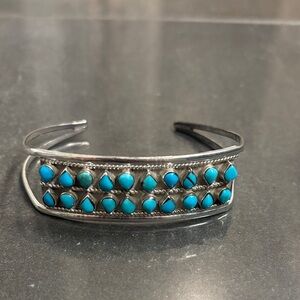 Vintage Turquoise and Silver Bracelet
